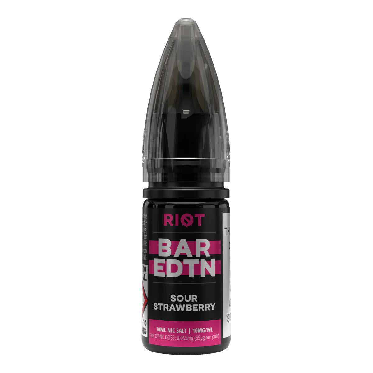 RIOT Bar EDTN - Sour Strawberry 10ml E-Liquid - The British Vape Company