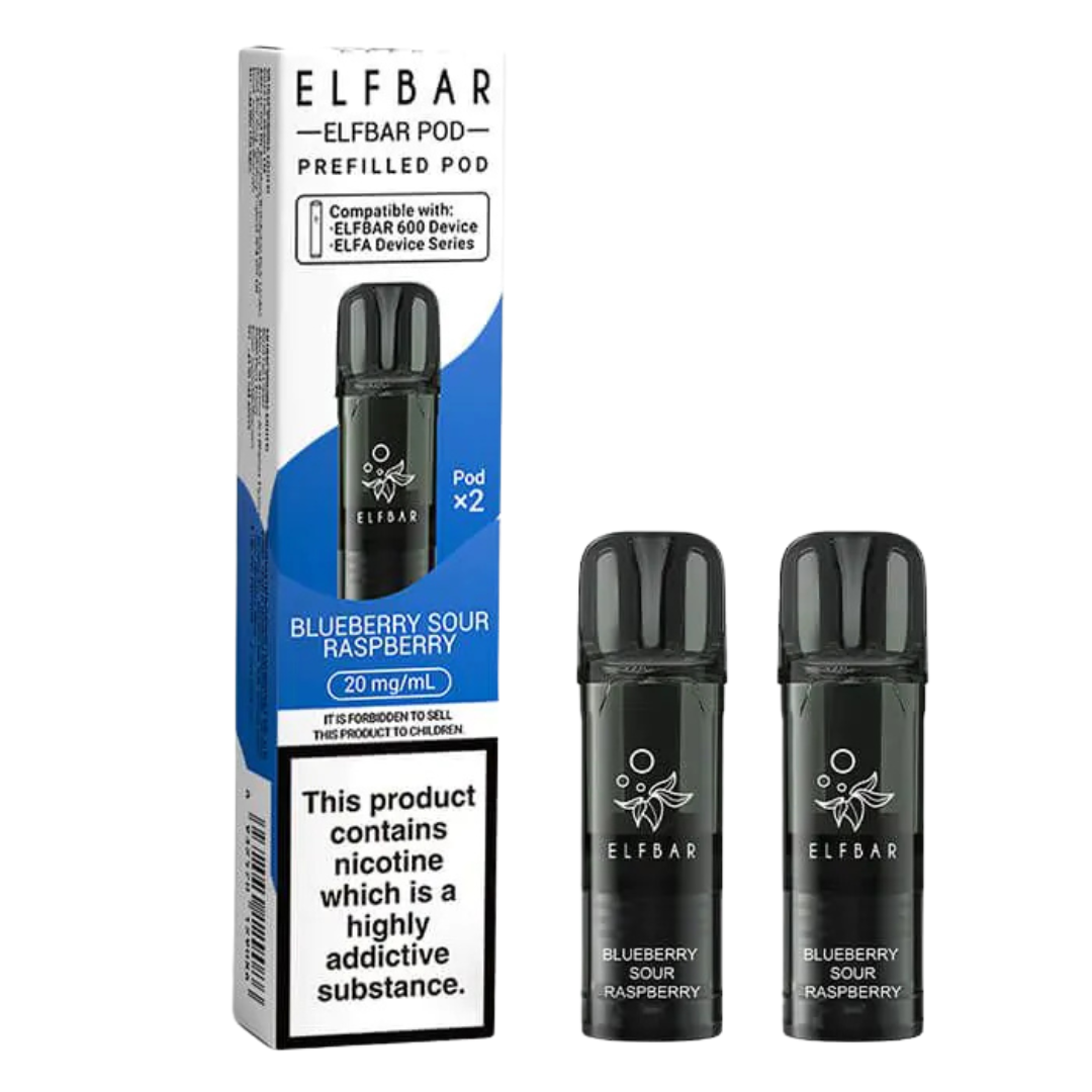 ELFBAR - 600 Prefilled Replacement Vape Pods (2pcs) - The British Vape Company