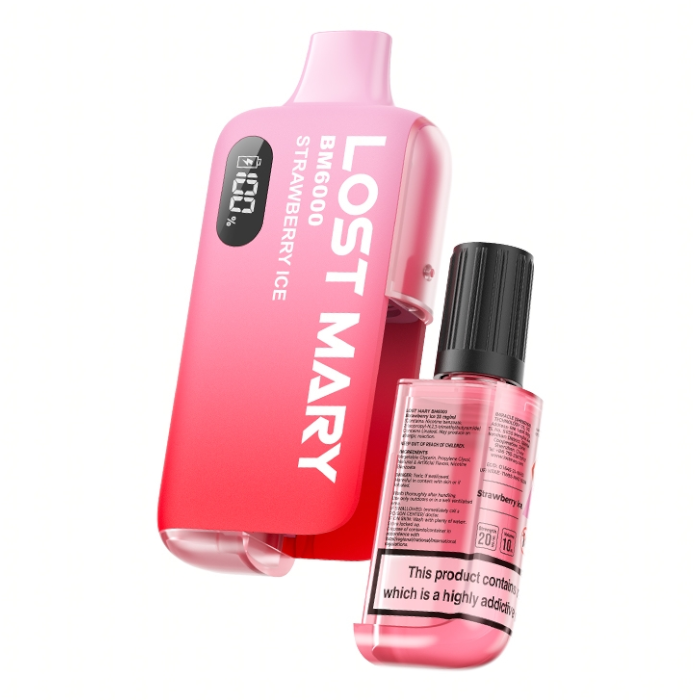 LOST MARY BM6000 -  Strawberry Ice 6000 Puff Disposable Vape