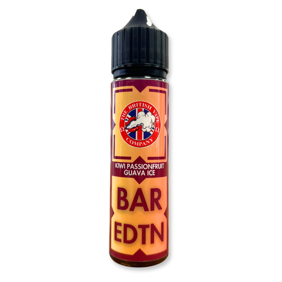 Bar Edition - Kiwi Passionfruit & Guava Ice 60ml Longfill E-Liquid - The British Vape Company