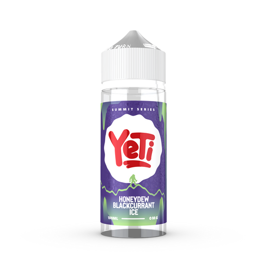 YETI Summit - Honeydew Blackcurrant Ice 100ml Shortfill E-Liquid - The British Vape Company