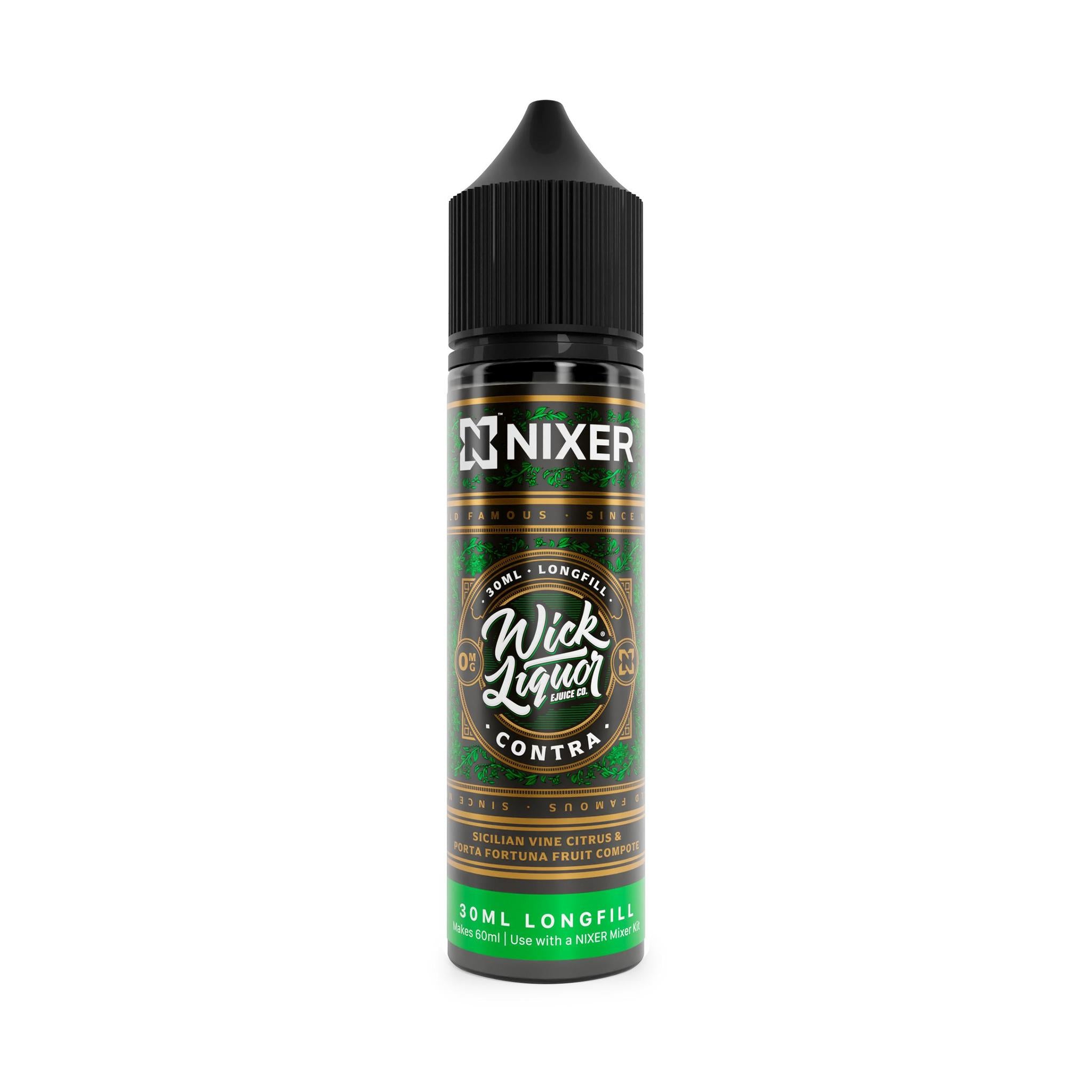 Nixer X Wick Liquor - Contra 60ml Longfill E-Liquid