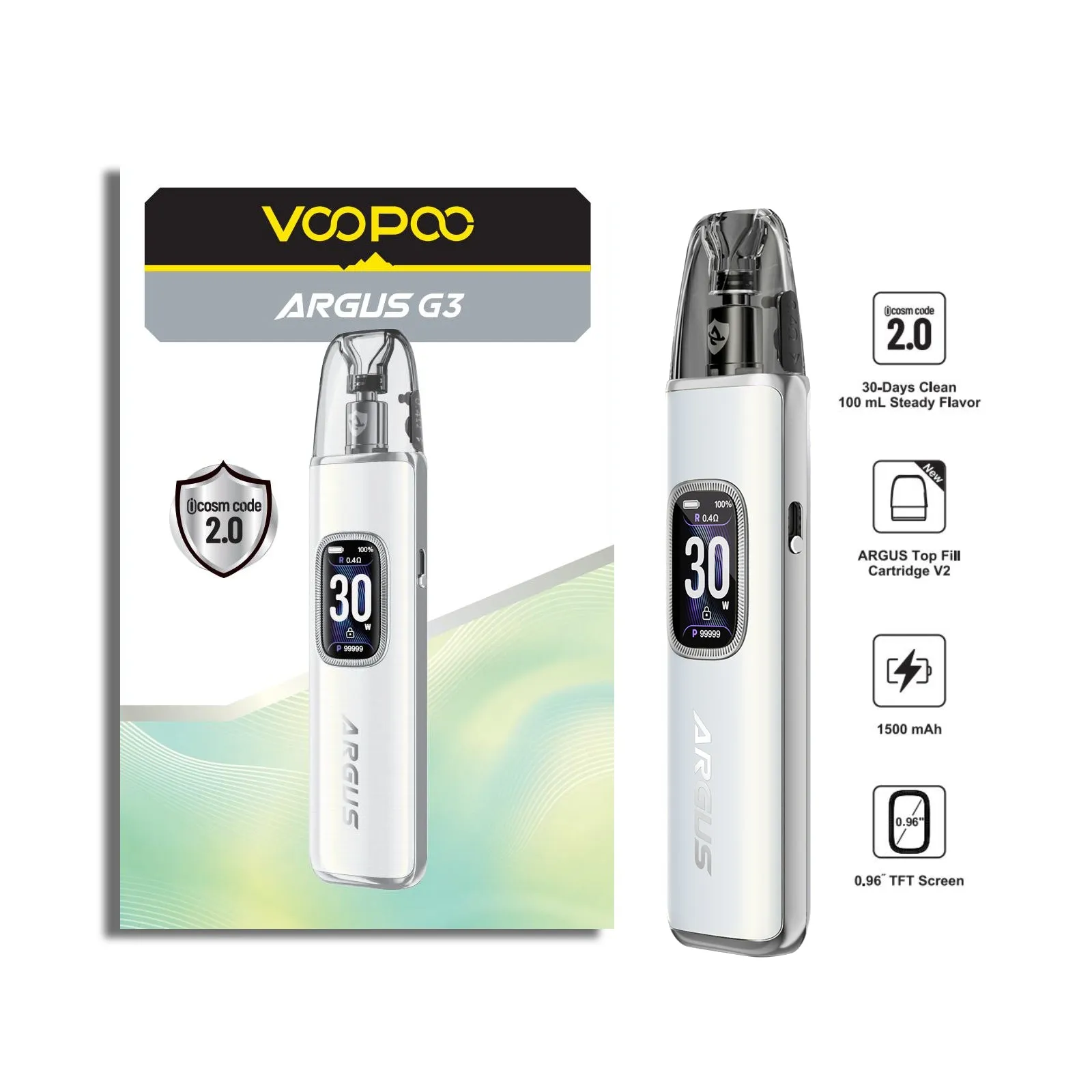 VOOPOO - Argus G3 Pod Vape Kit - The British Vape Company