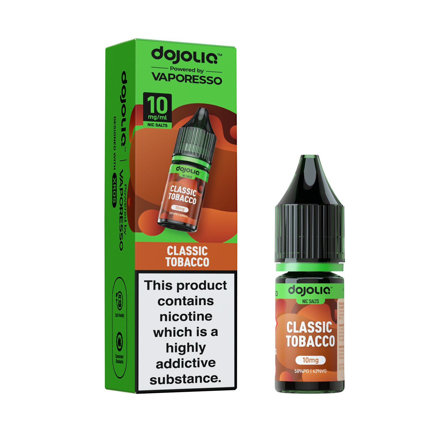 DOJOLIQ - Classic Tobacco Nic Salt 10ml Vape Juice