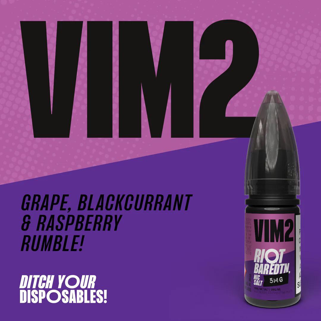 RIOT Bar EDTN - VIM2 10ml E-Liquid - The British Vape Company