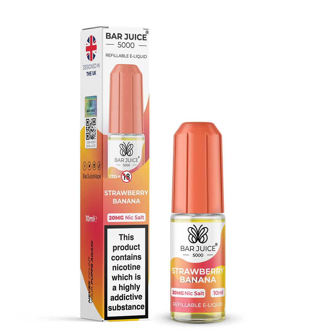 BAR JUICE 5000 - Strawberry Banana 10ml E-Liquid