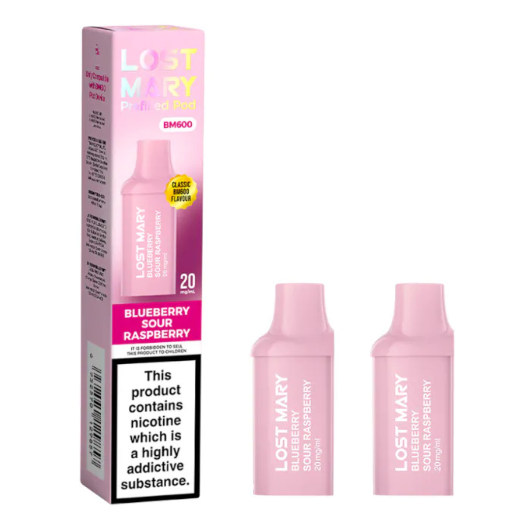 LOST MARY - BM600 Prefilled Replacement Vape Pods (2pcs) - The British Vape Company