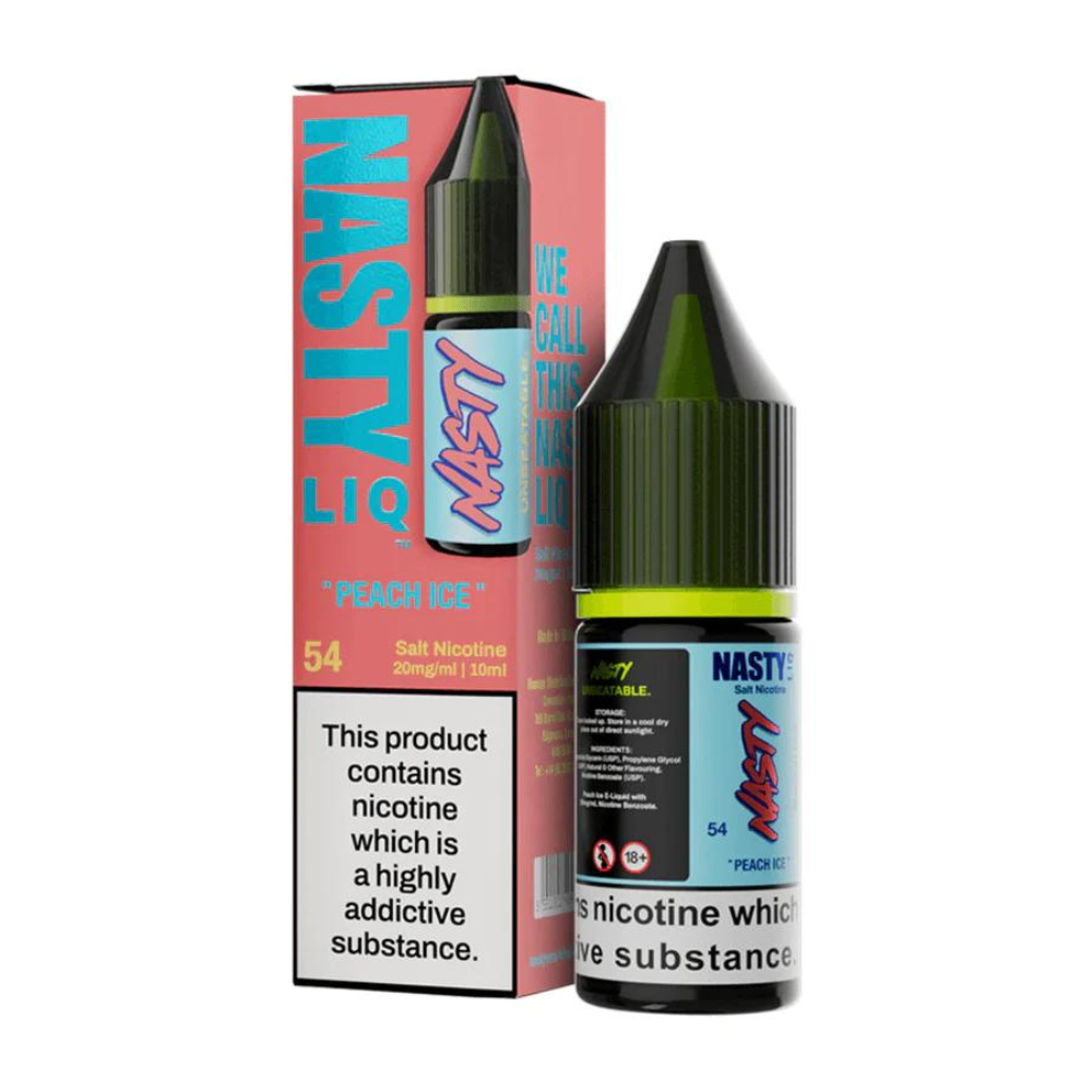 NASTY LIQ -  Peach Ice 10ml E-Liquid - The British Vape Company