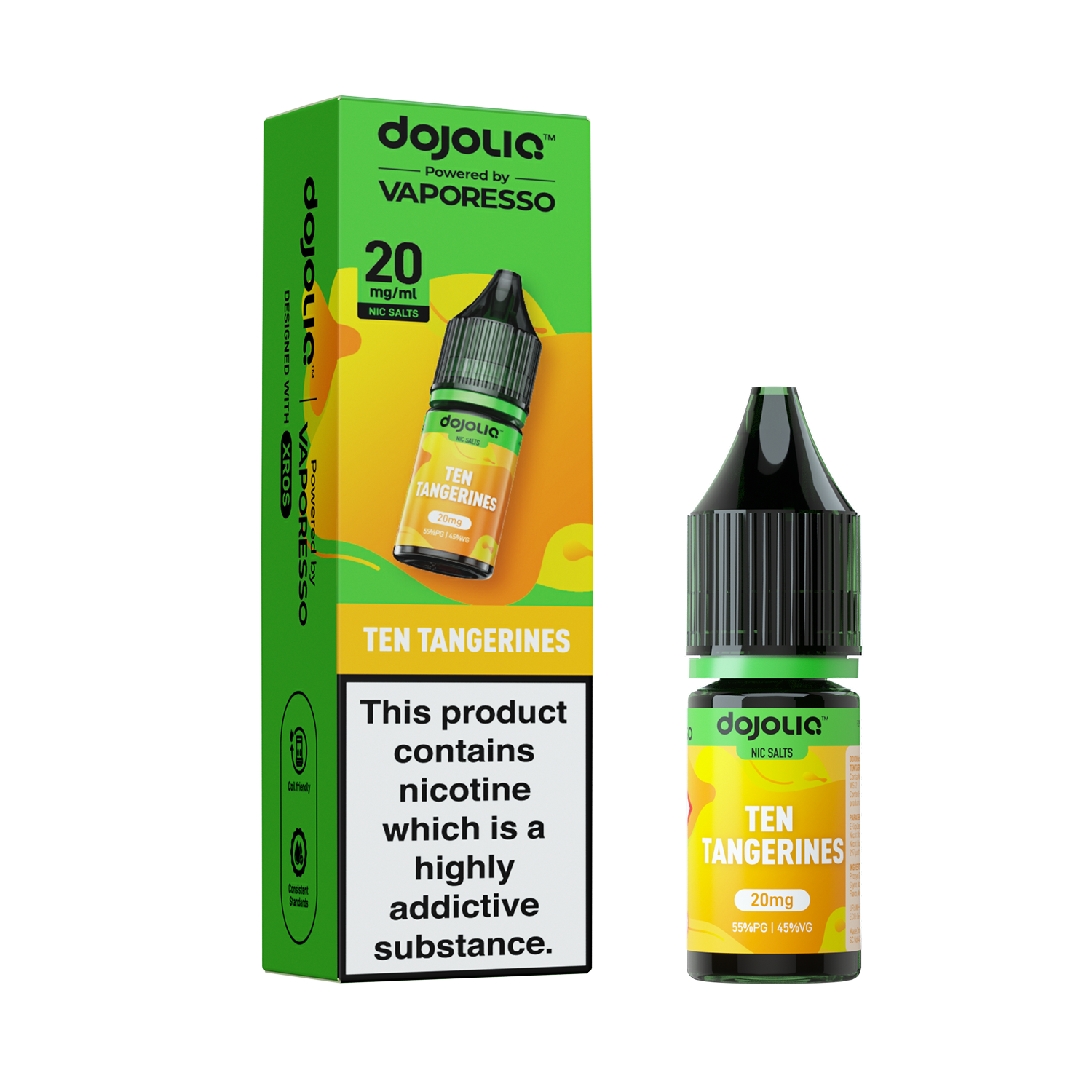 DOJOLIQ - Ten Tangerines Nic Salt 10ml Vape Juice
