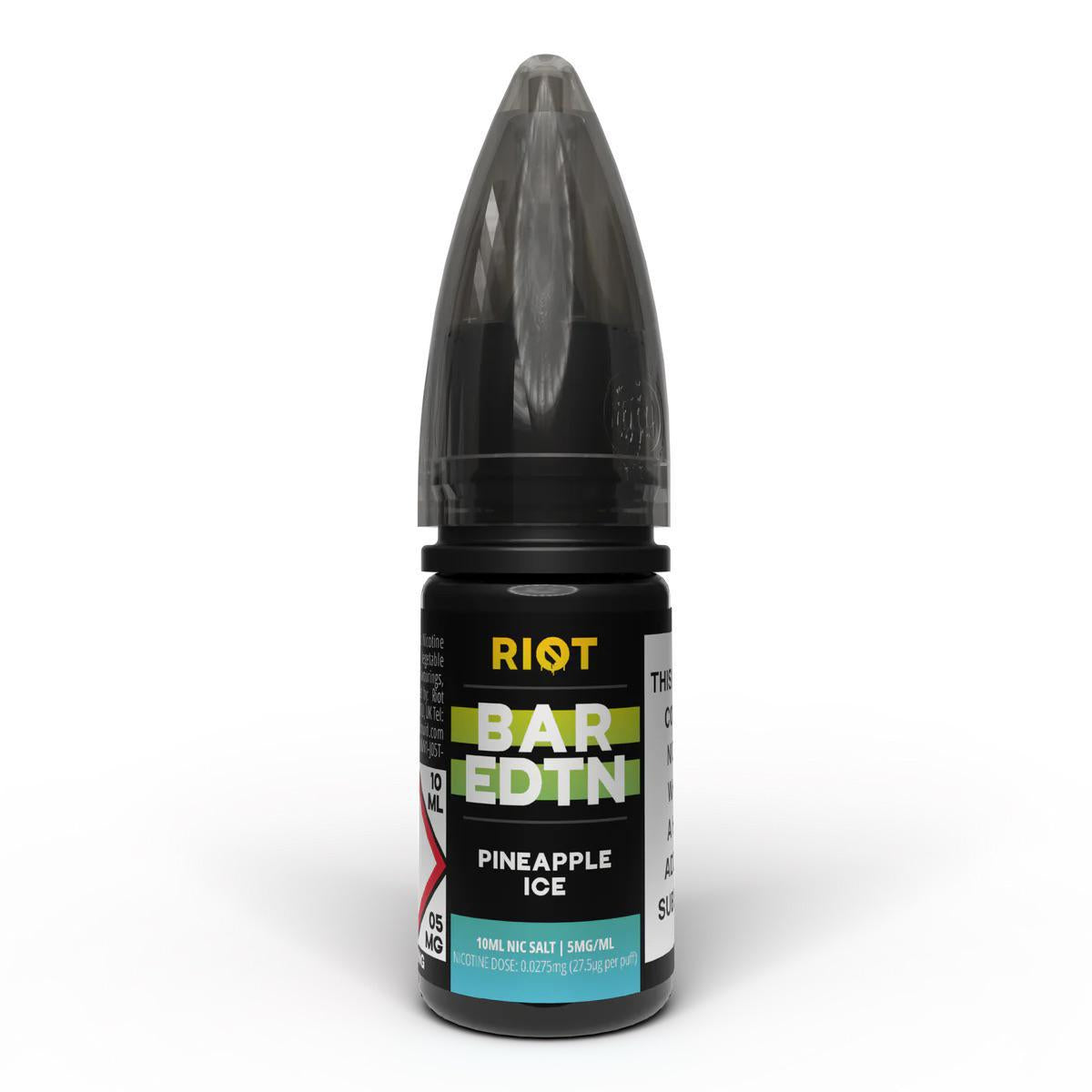 RIOT Bar EDTN - Pineapple Ice 10ml E-Liquid - The British Vape Company