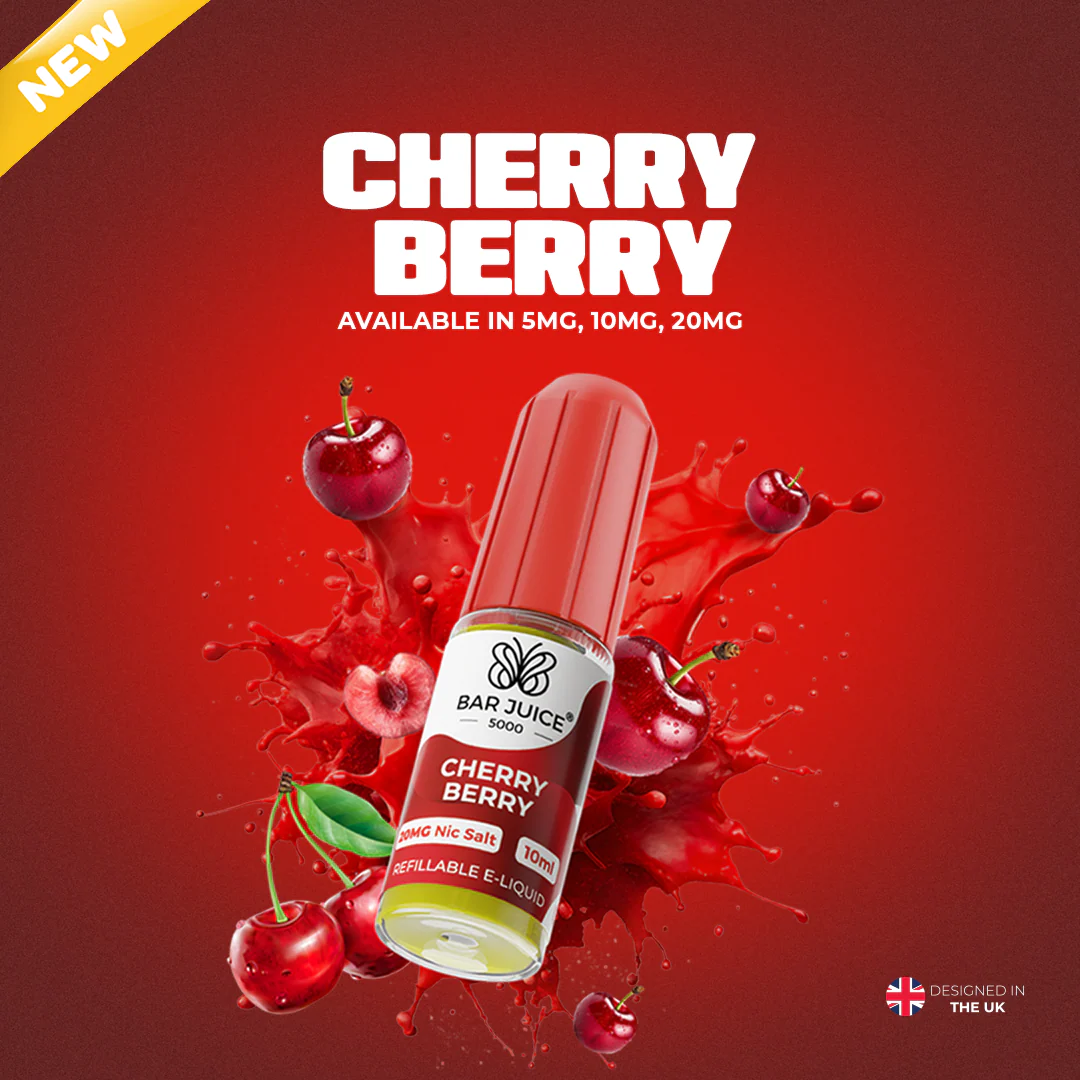 BAR JUICE 5000 – Cherry Berry Nic Salt 10ml Vape Juice