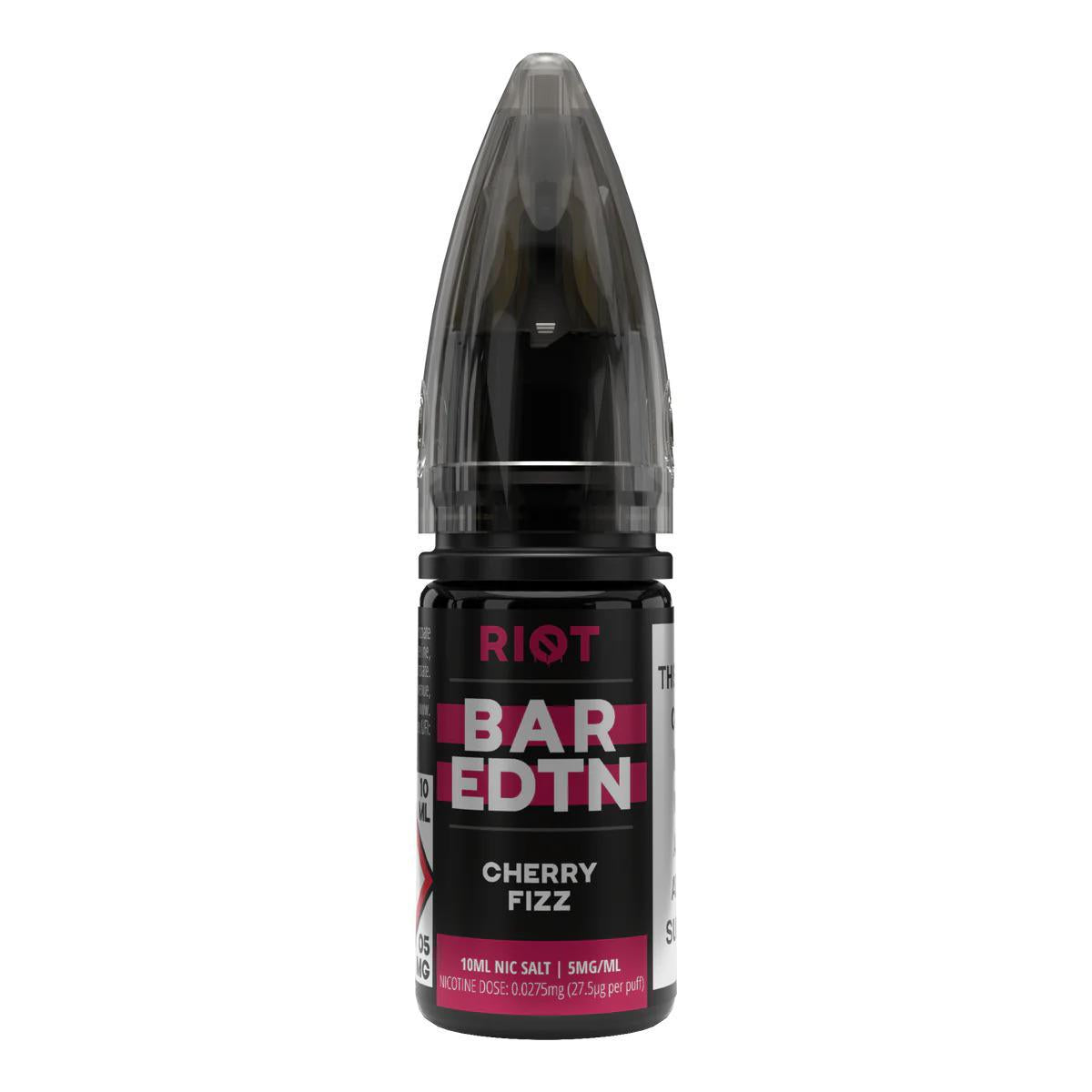 RIOT Bar EDTN - Cherry Fizz 10ml E-Liquid - The British Vape Company
