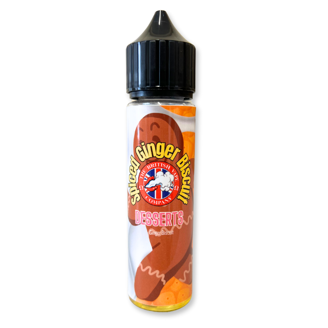Desserts - Spiced Ginger Biscuit 60ml Longfill E-Liquid (SALE) - The British Vape Company