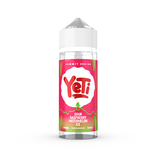 YETI Summit - Sour Raspberry Watermelon Ice 100ml Shortfill E-Liquid - The British Vape Company