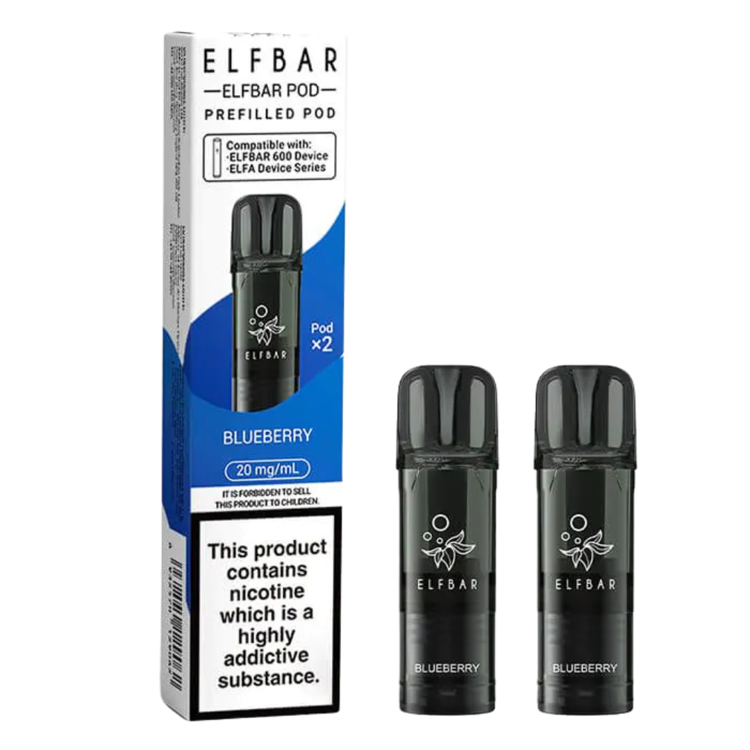 ELFBAR - 600 Prefilled Replacement Vape Pods (2pcs) - The British Vape Company