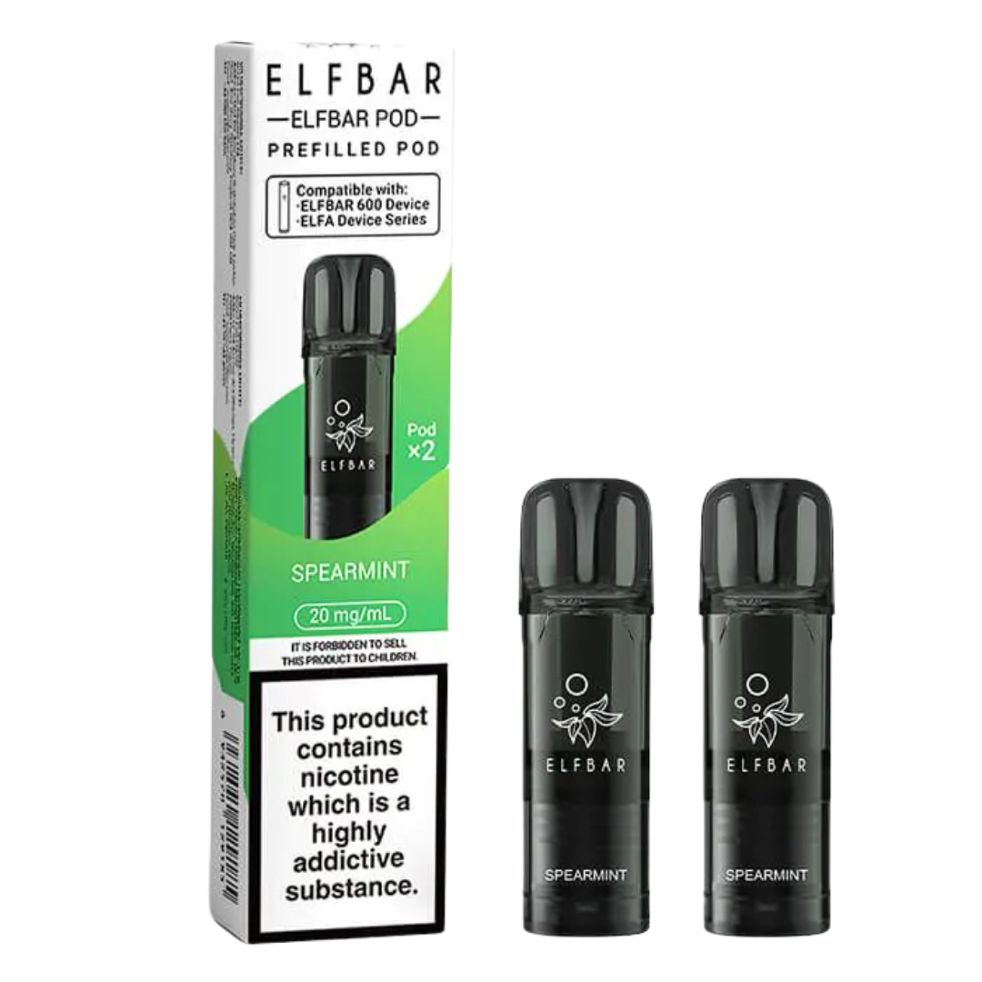 ELFBAR - 600 Prefilled Replacement Vape Pods (2pcs) - The British Vape Company