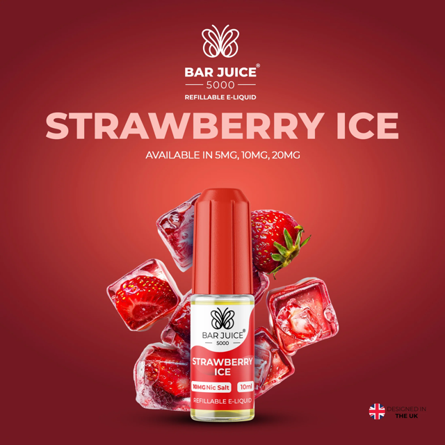 BAR JUICE 5000 - Strawberry Ice 10ml E-Liquid