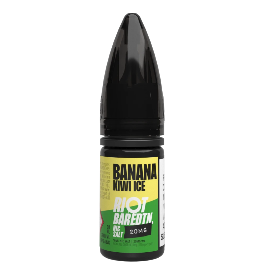 RIOT Bar EDTN - Banana Kiwi Ice 10ml E-Liquid - The British Vape Company