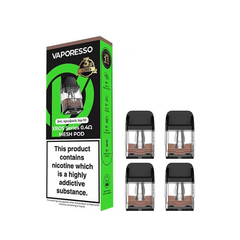 VAPORESSO - XROS COREX 3.0 Replacement Pods – Pack of 4