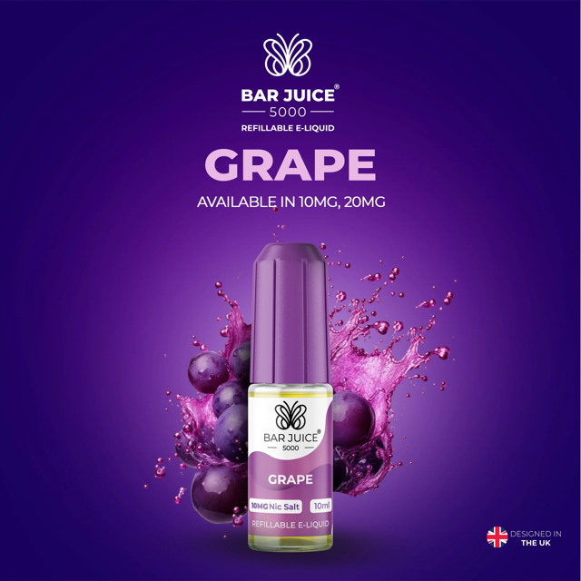 BAR JUICE 5000 - Grape 10ml E-Liquid
