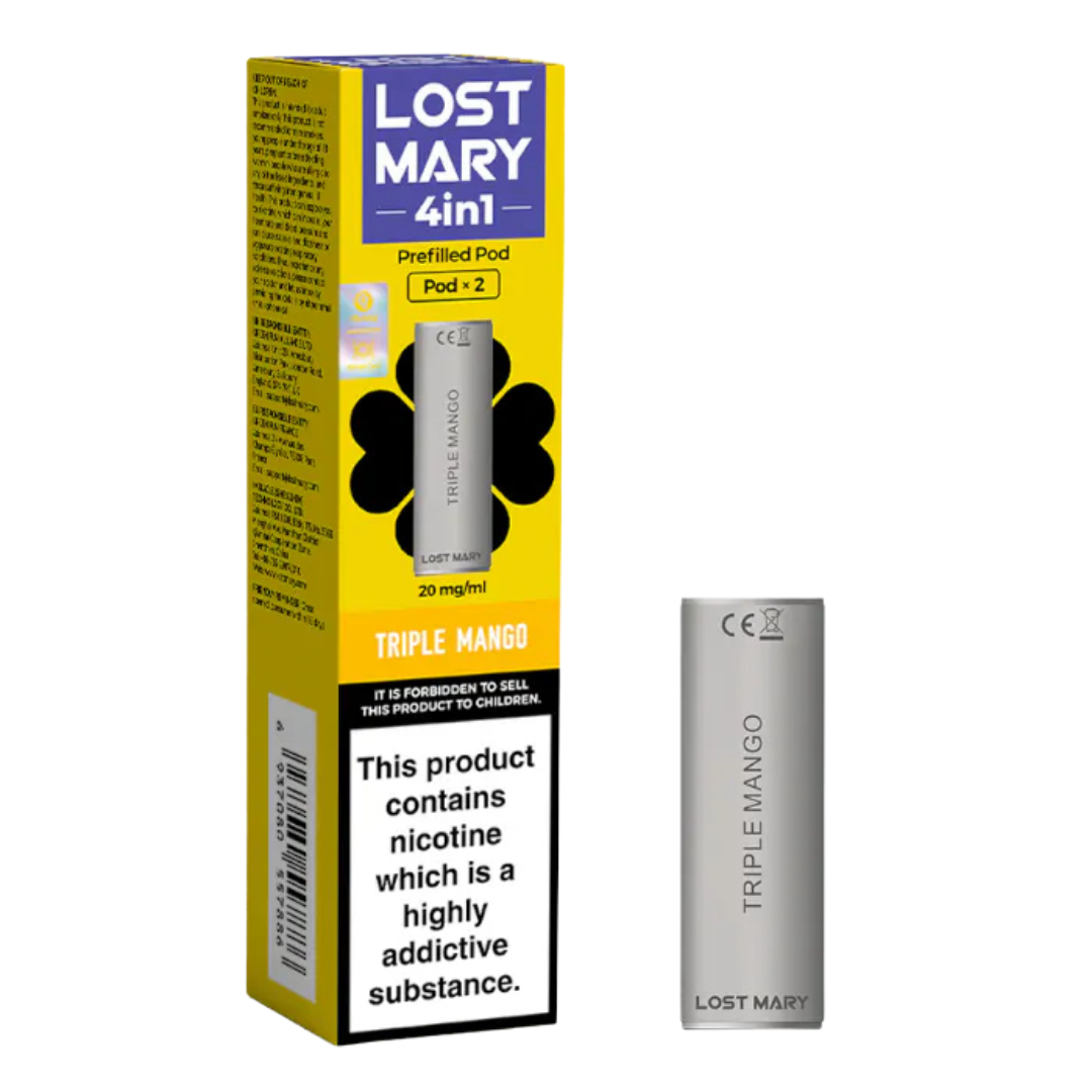LOST MARY - 4 in 1 Prefilled Replacement Vape Pods (2pcs) - The British Vape Company