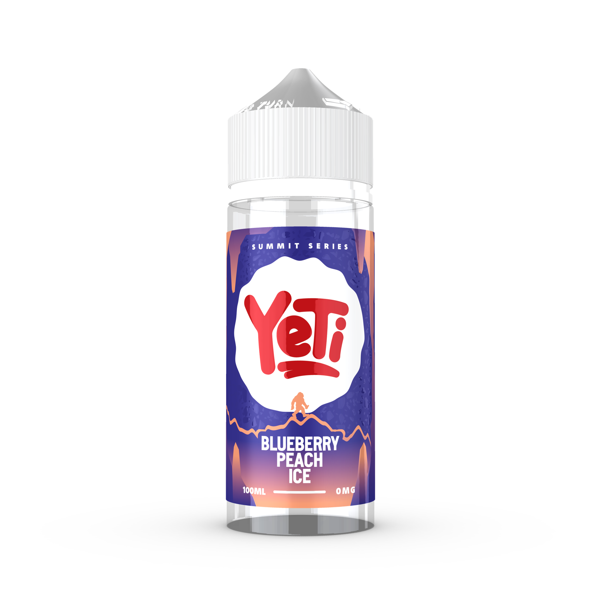 YETI Summit - Blueberry Peach Ice 100ml Shortfill E-Liquid - The British Vape Company