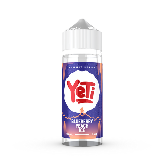 YETI Summit - Blueberry Peach Ice 100ml Shortfill E-Liquid - The British Vape Company