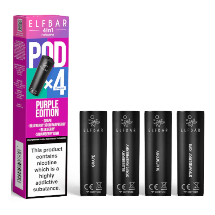ELFBAR - 4 in 1 Prefilled Replacement Vape Pods (4pcs)