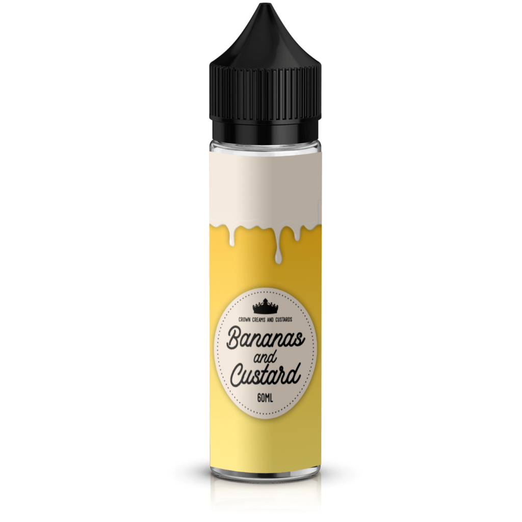 Crown Creams & Custard - Banana Custard 60ml Longfill E-Liquid - The British Vape Company