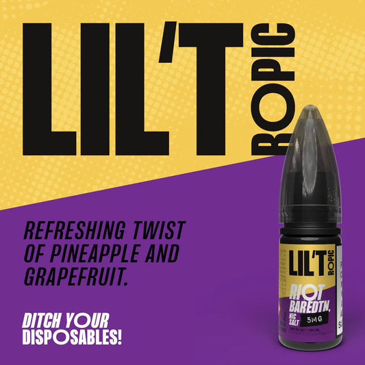 RIOT Bar EDTN - Lil' Tropic 10ml E-Liquid - The British Vape Company
