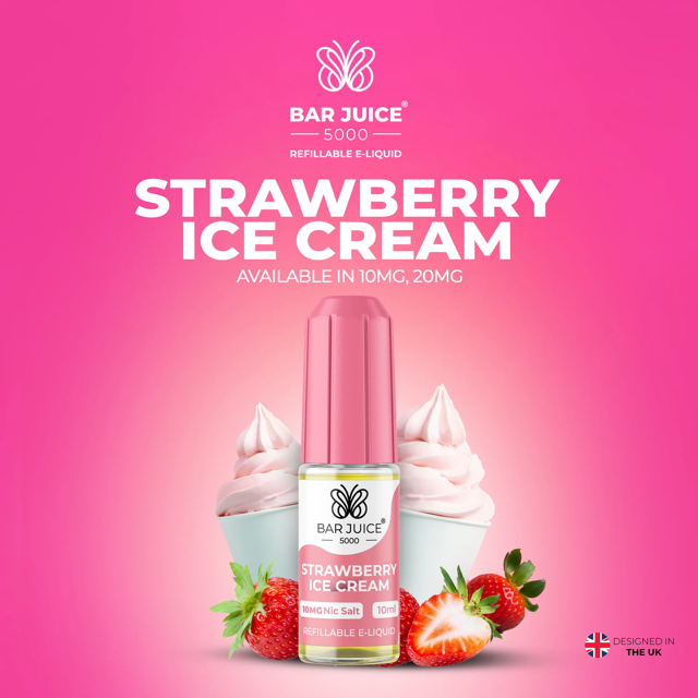 BAR JUICE 5000 - Strawberry Ice Cream 10ml E-Liquid