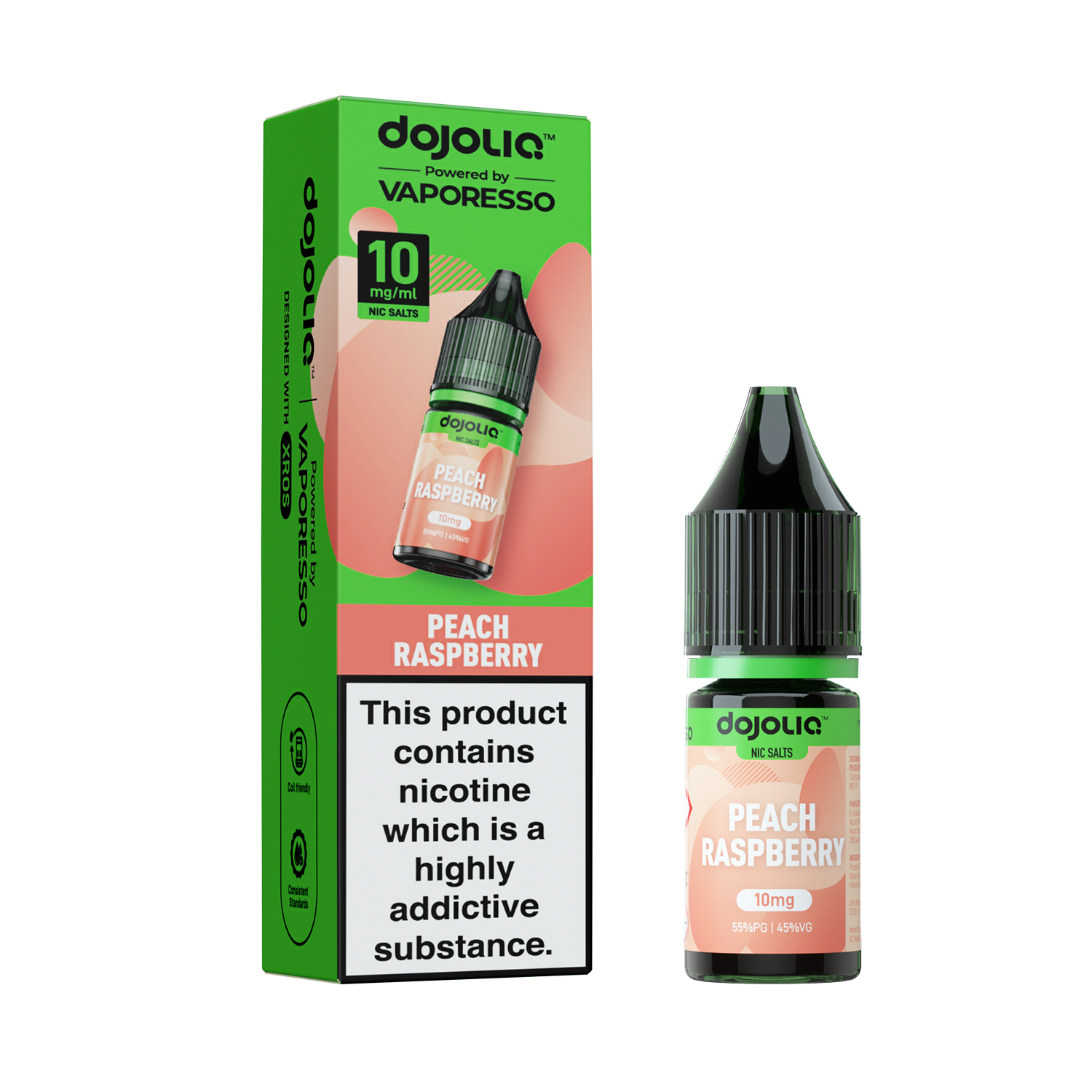 DOJOLIQ - Peach Raspberry Nic Salt 10ml Vape Juice