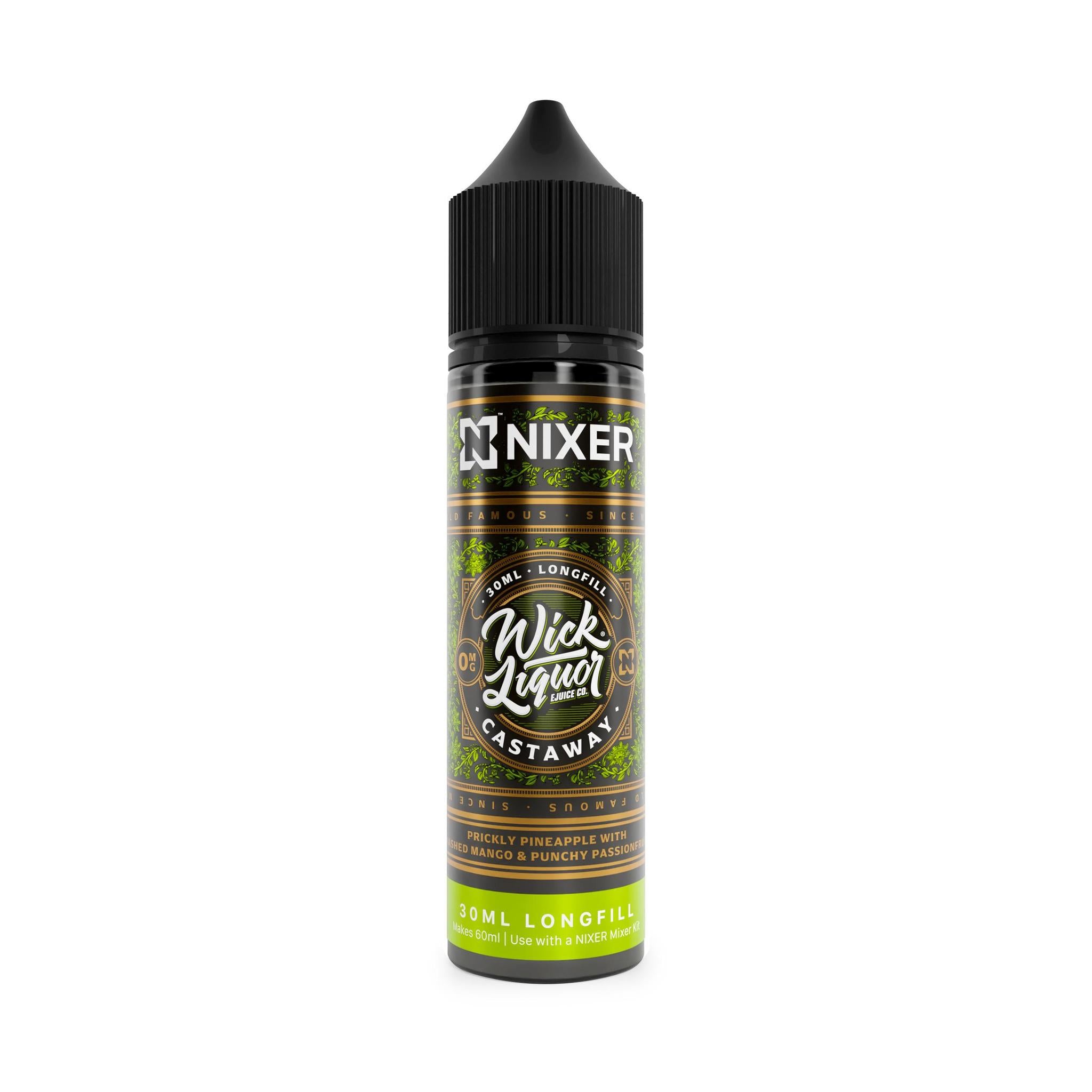 Nixer X Wick Liquor - Castaway 60ml Longfill E-Liquid