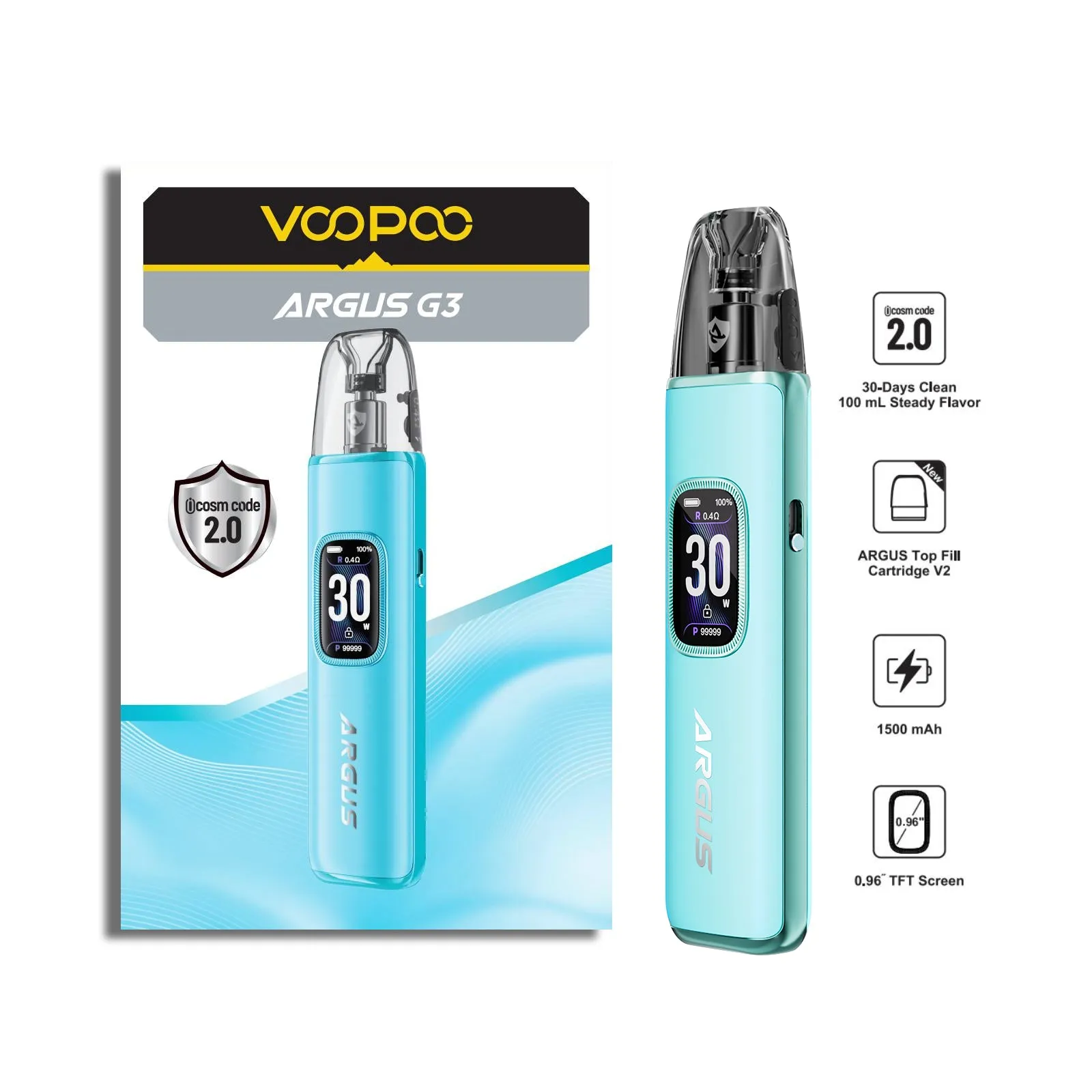 VOOPOO - Argus G3 Pod Vape Kit - The British Vape Company
