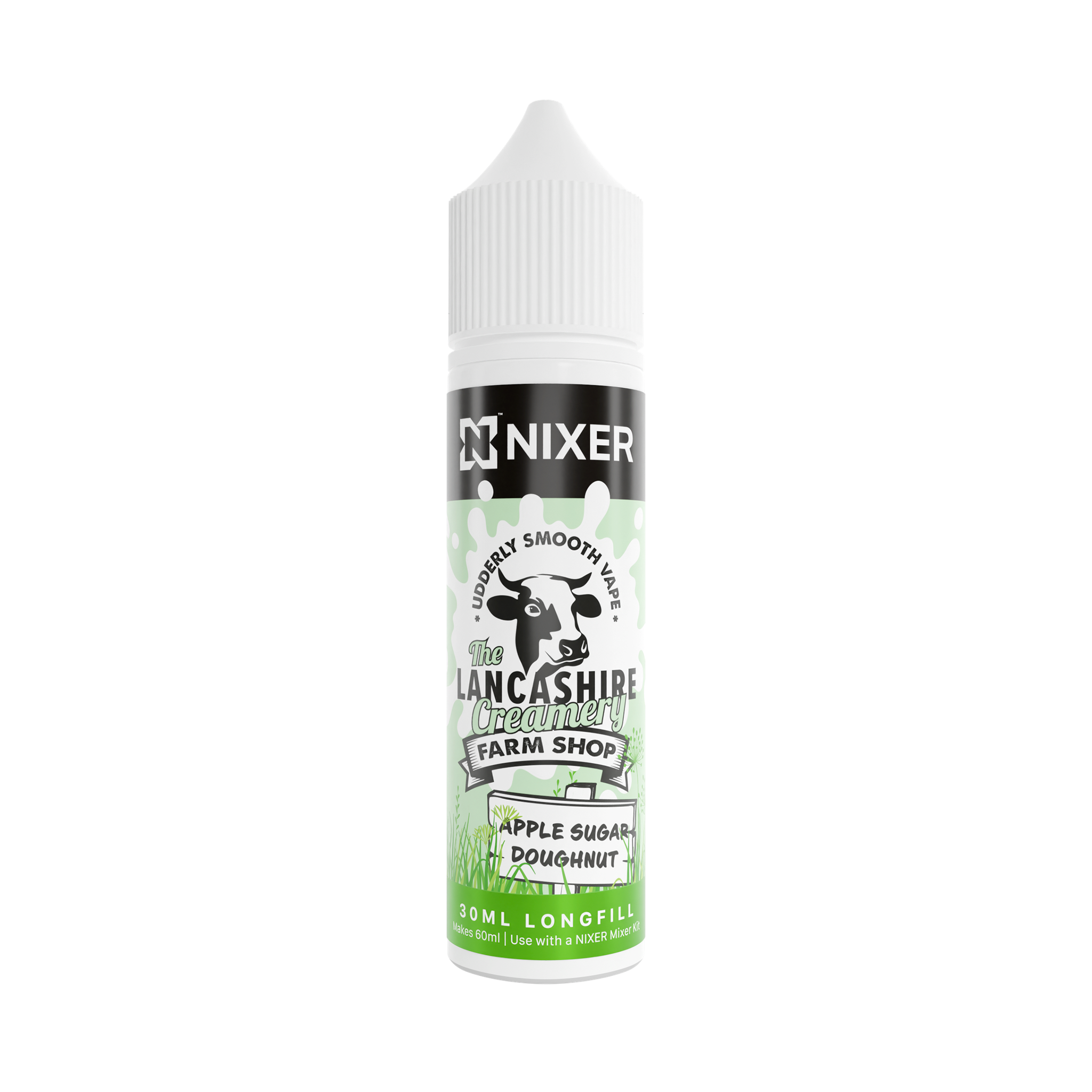 Nixer X The Lancashire Creamery - Apple Sugar Doughnut 60ml Longfill E-Liquid