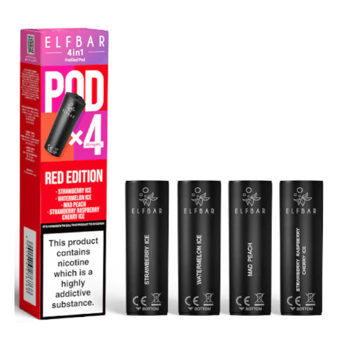 ELFBAR - 4 in 1 Prefilled Replacement Vape Pods (4pcs) - The British Vape Company
