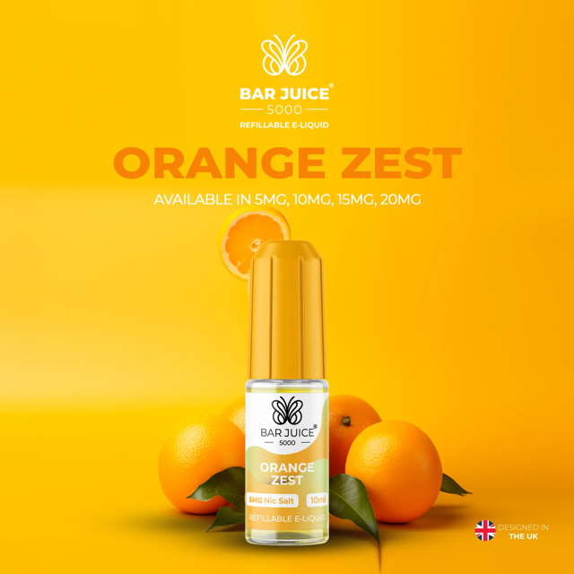 BAR JUICE 5000 - Orange Zest 10ml E-Liquid