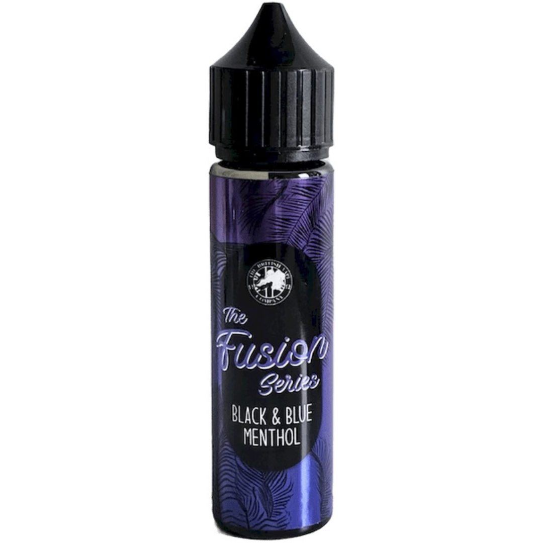 The Fusion Series - Black & Blue Menthol 60ml Longfill E-Liquid - The British Vape Company