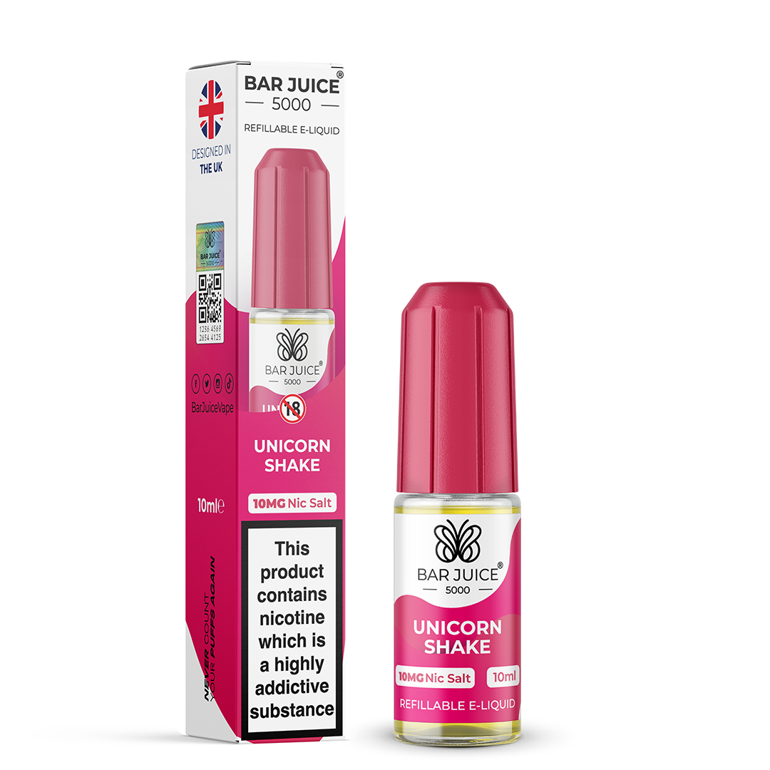 BAR JUICE 5000 - Unicorn Shake 10ml E-Liquid