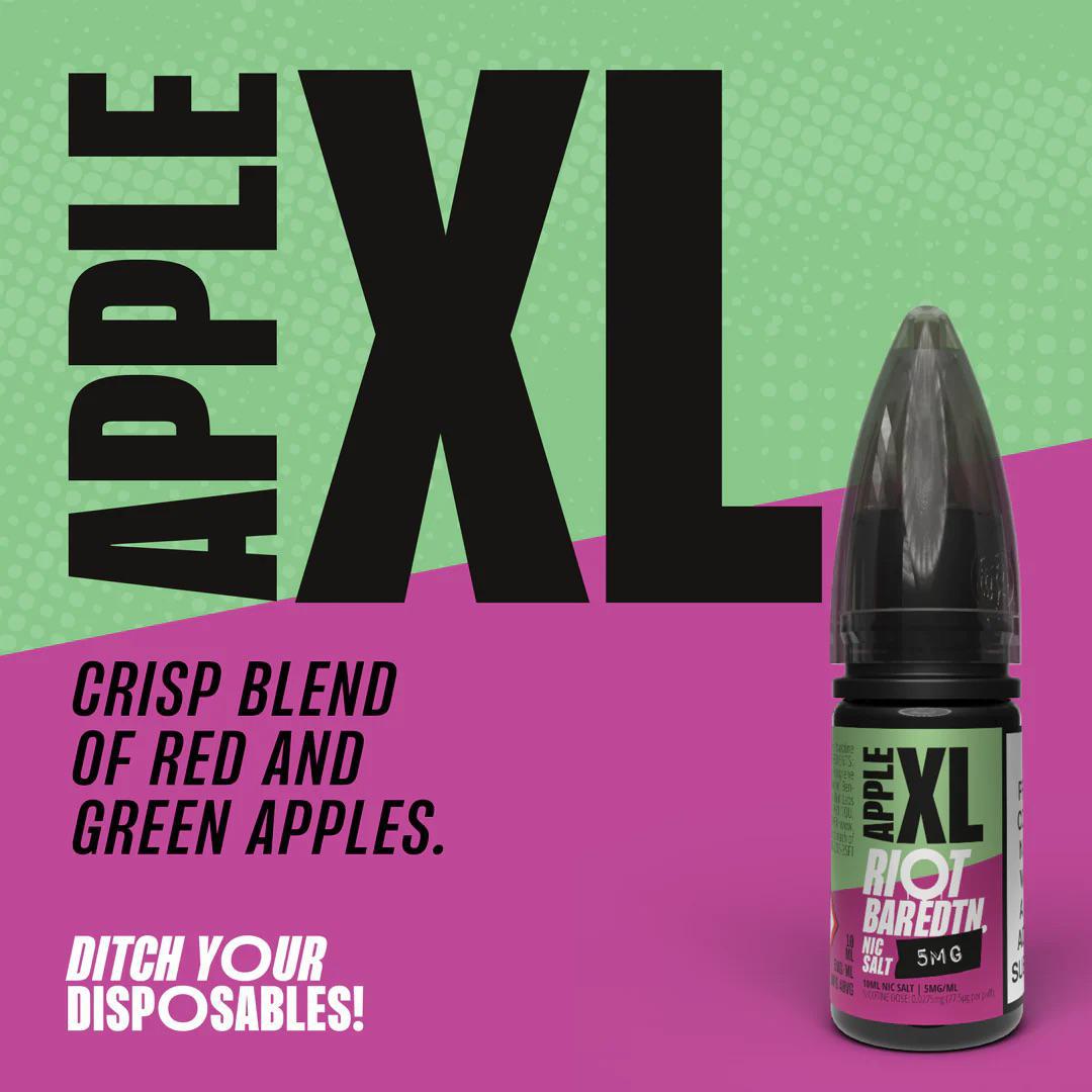 RIOT Bar EDTN - Apple XL 10ml E-Liquid - The British Vape Company