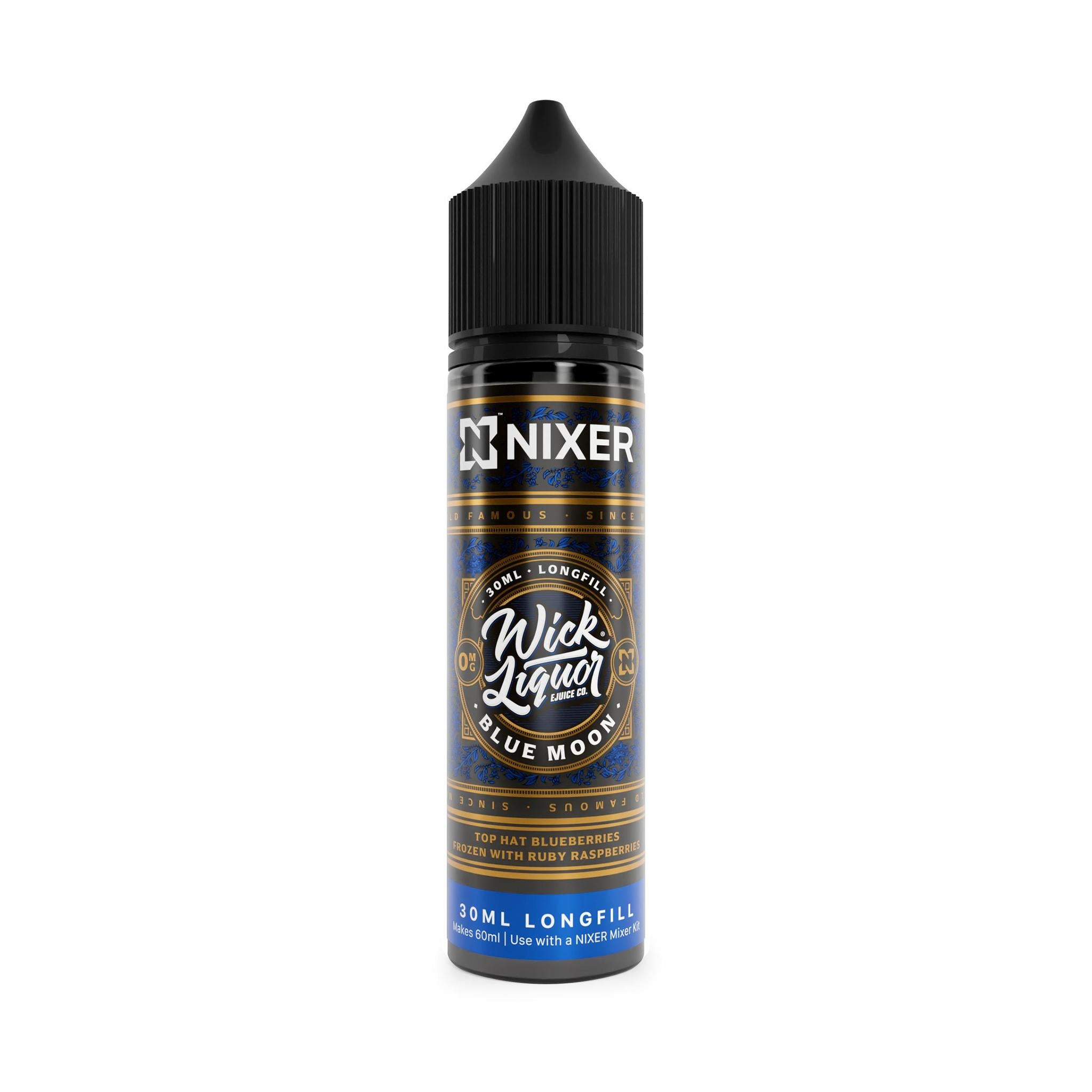 Nixer X Wick Liquor - Blue Moon 60ml Longfill E-Liquid