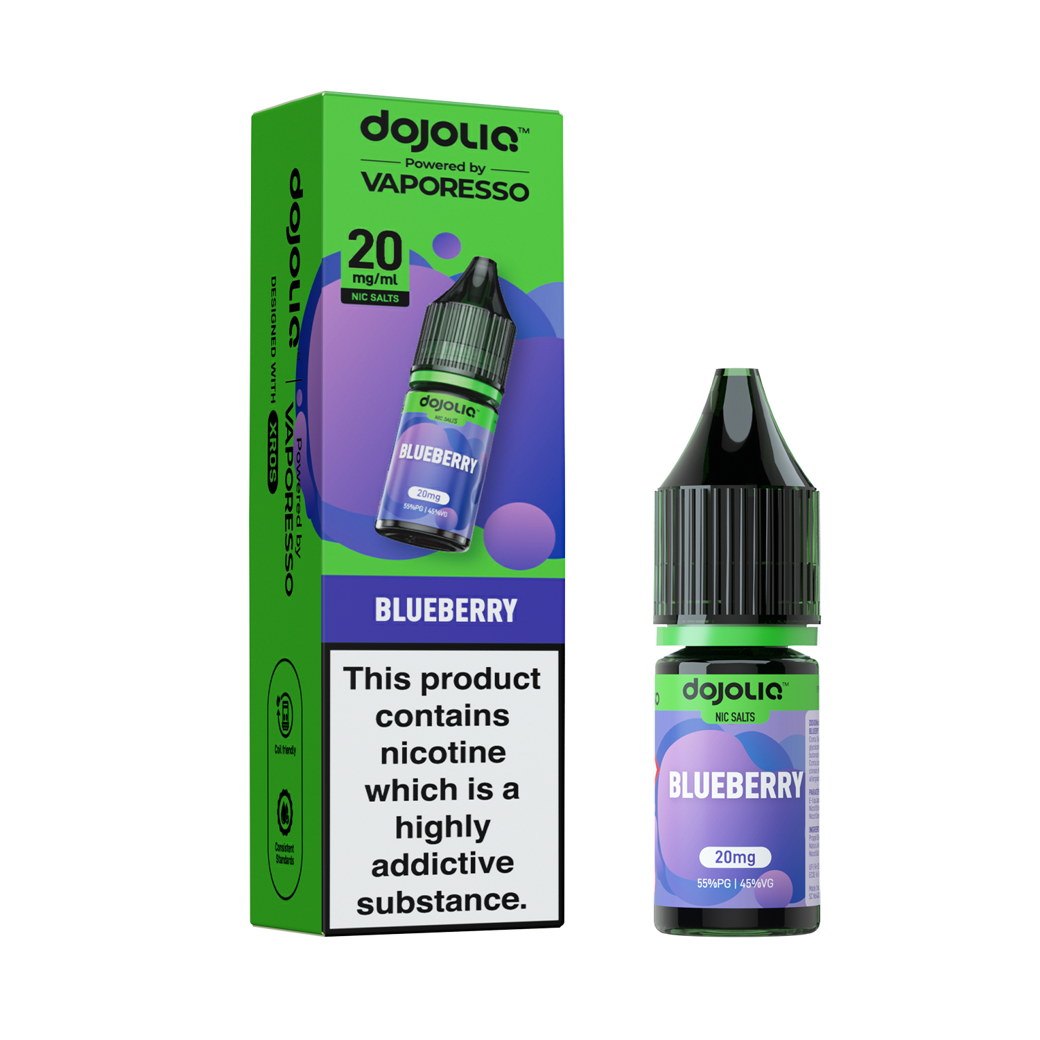 DOJOLIQ - Blueberry Nic Salt 10ml Vape Juice