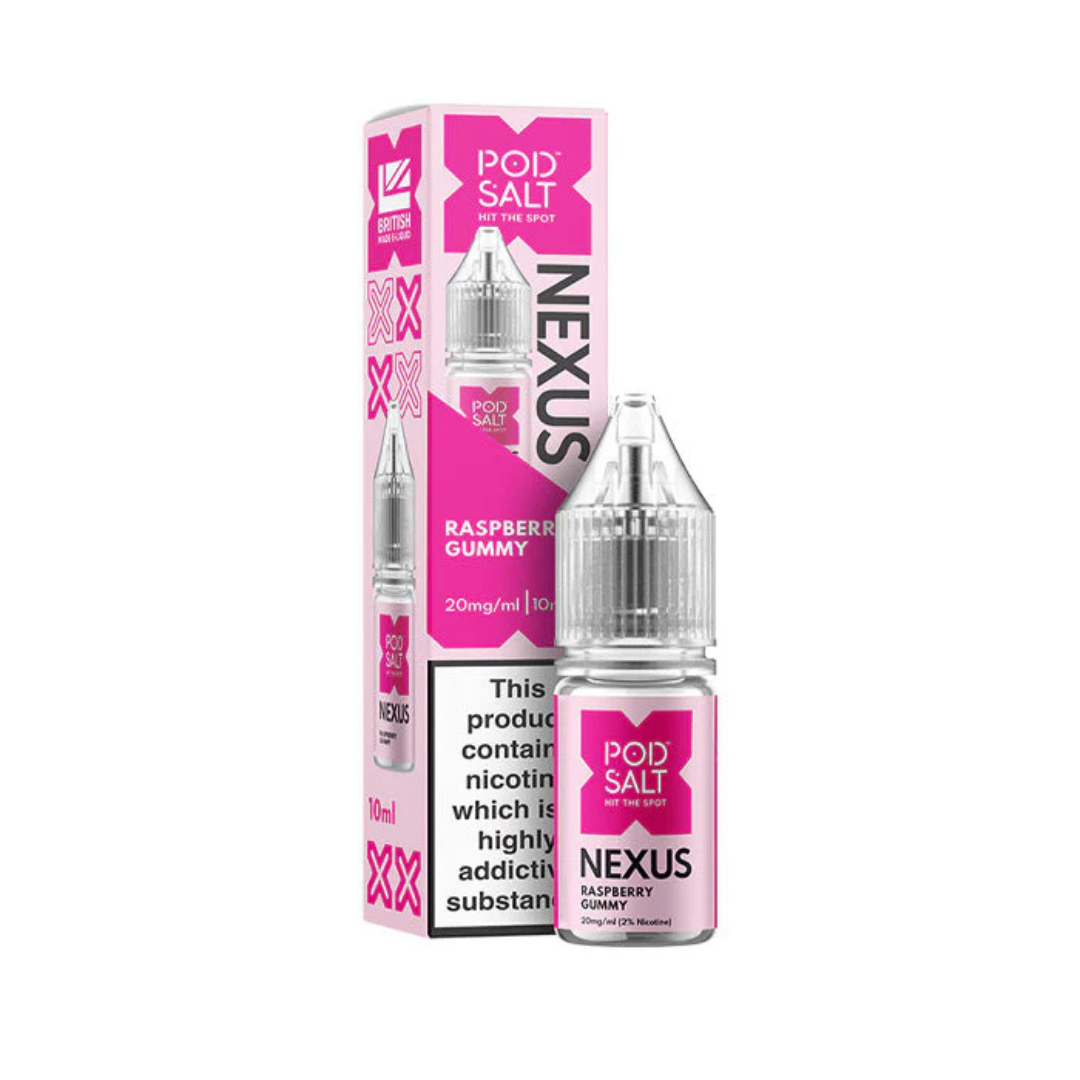 POD SALT NEXUS - Raspberry Gummy 10ml E-Liquid