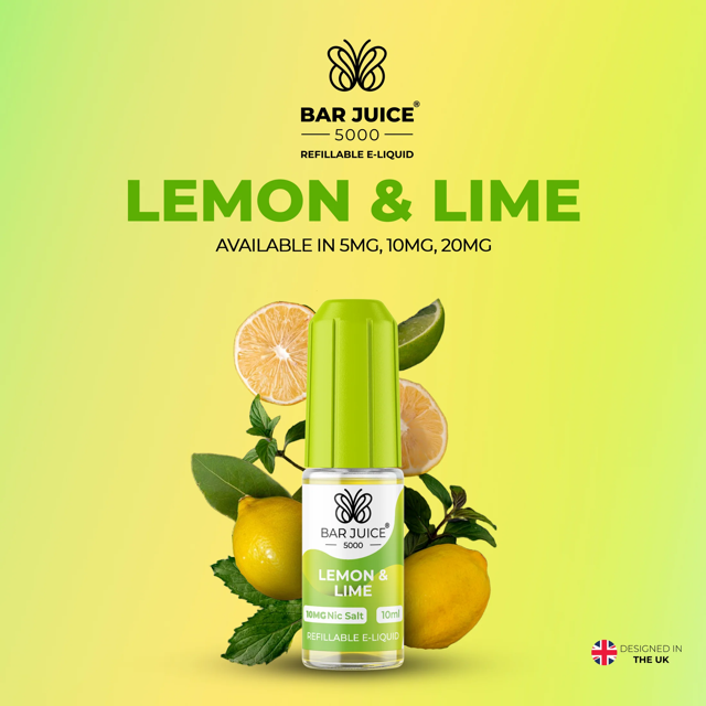 BAR JUICE 5000 - Lemon Lime 10ml E-Liquid