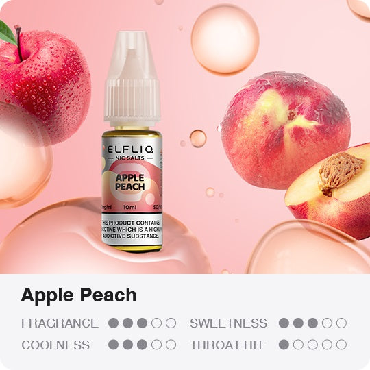 ELFLIQ - Apple Peach 10ml E-Liquid - The British Vape Company
