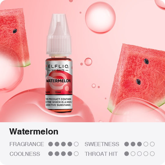 ELFLIQ - Watermelon 10ml E-Liquid - The British Vape Company