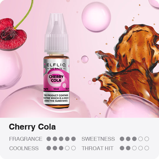 ELFLIQ - Cherry Cola 10ml E-Liquid - The British Vape Company