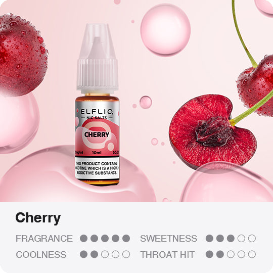 ELFLIQ - Cherry 10ml E-Liquid - The British Vape Company