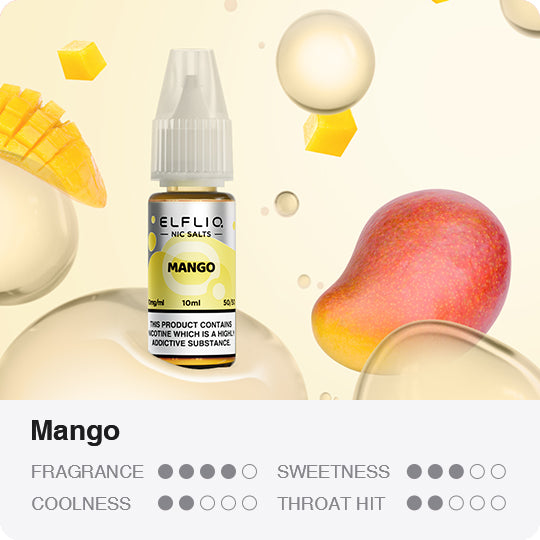 ELFLIQ - Mango 10ml E-Liquid - The British Vape Company