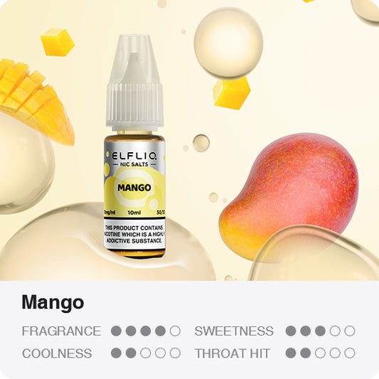 ELFLIQ - Mango 10ml E-Liquid - The British Vape Company